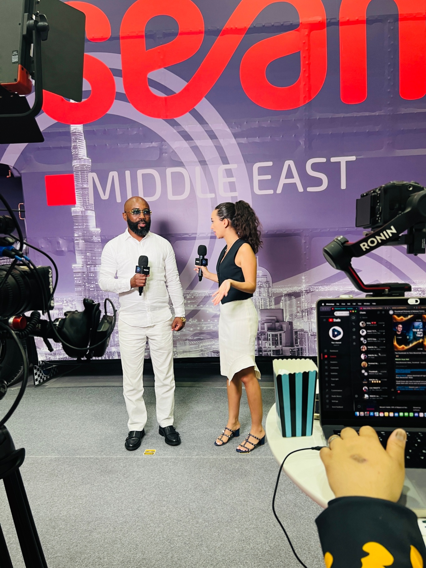 KAWSON NAM on camera at Seamless Middle East